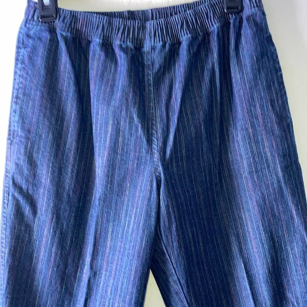 Breckenridge Elastic Waist Color Striped Jeans